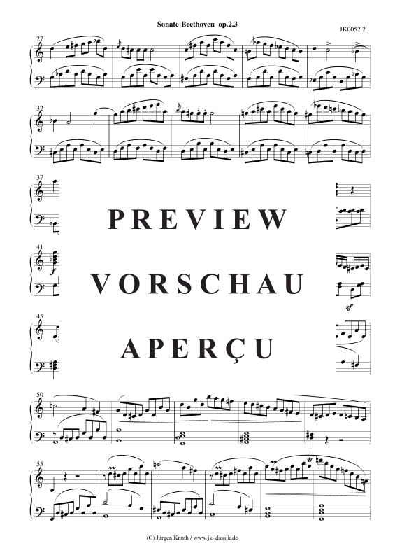 Produktgalerie: Seite 3 von 11 Sonate op.2 No.3 , , Klavier Solo
