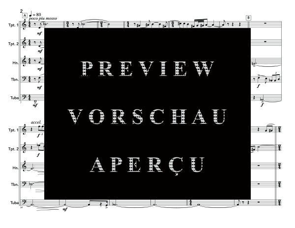 Produktgalerie: Seite 6 von 11 Metal Music, Op. 122, , (Blechbläser Quintett)