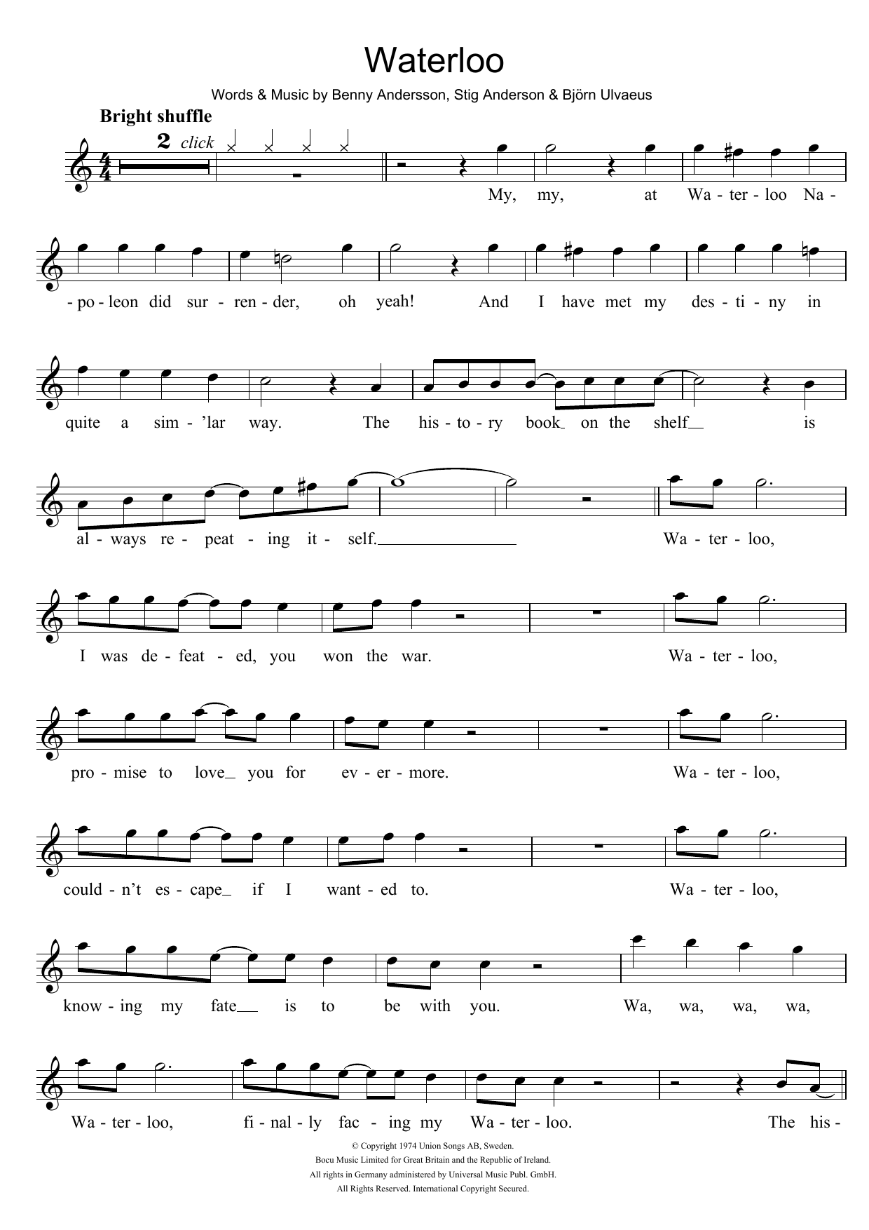 Product gallery: Page 1 of 1 Waterloo, ABBA