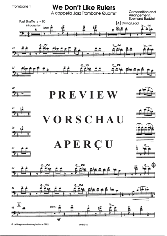 Product gallery: Page 10 of 17 We Don´t Like Rulers , , (4x trombones)