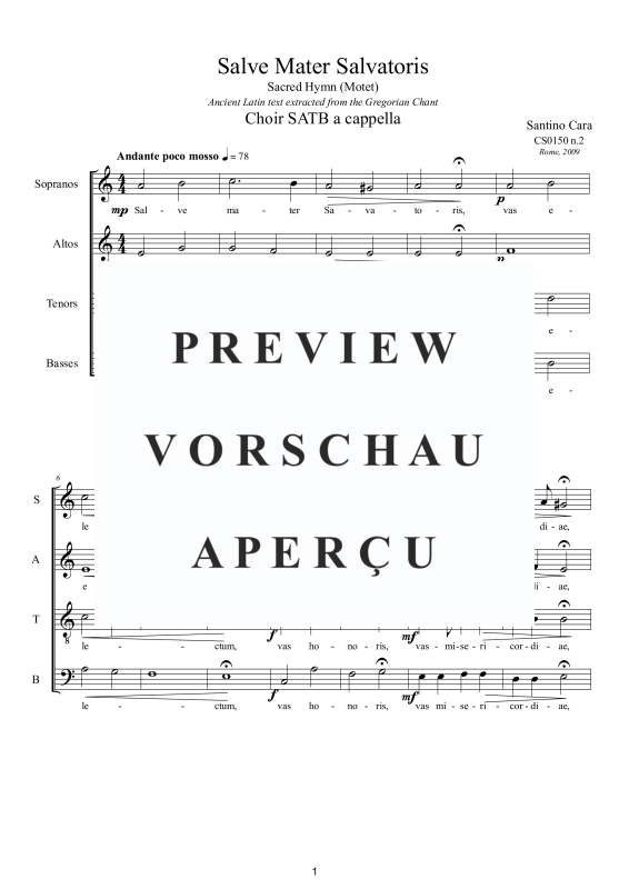 Product gallery: Page 2 of 7 Salve Mater Salvatoris, , Mixed Chorus