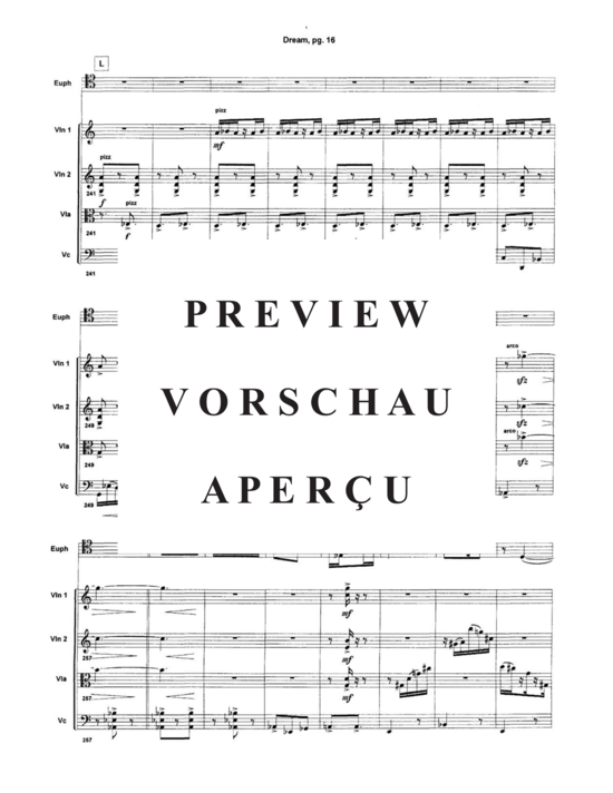 Produktgalerie: Seite 18 von 21 Dream , , (Quintett für Euphonium + Streicherquartett)