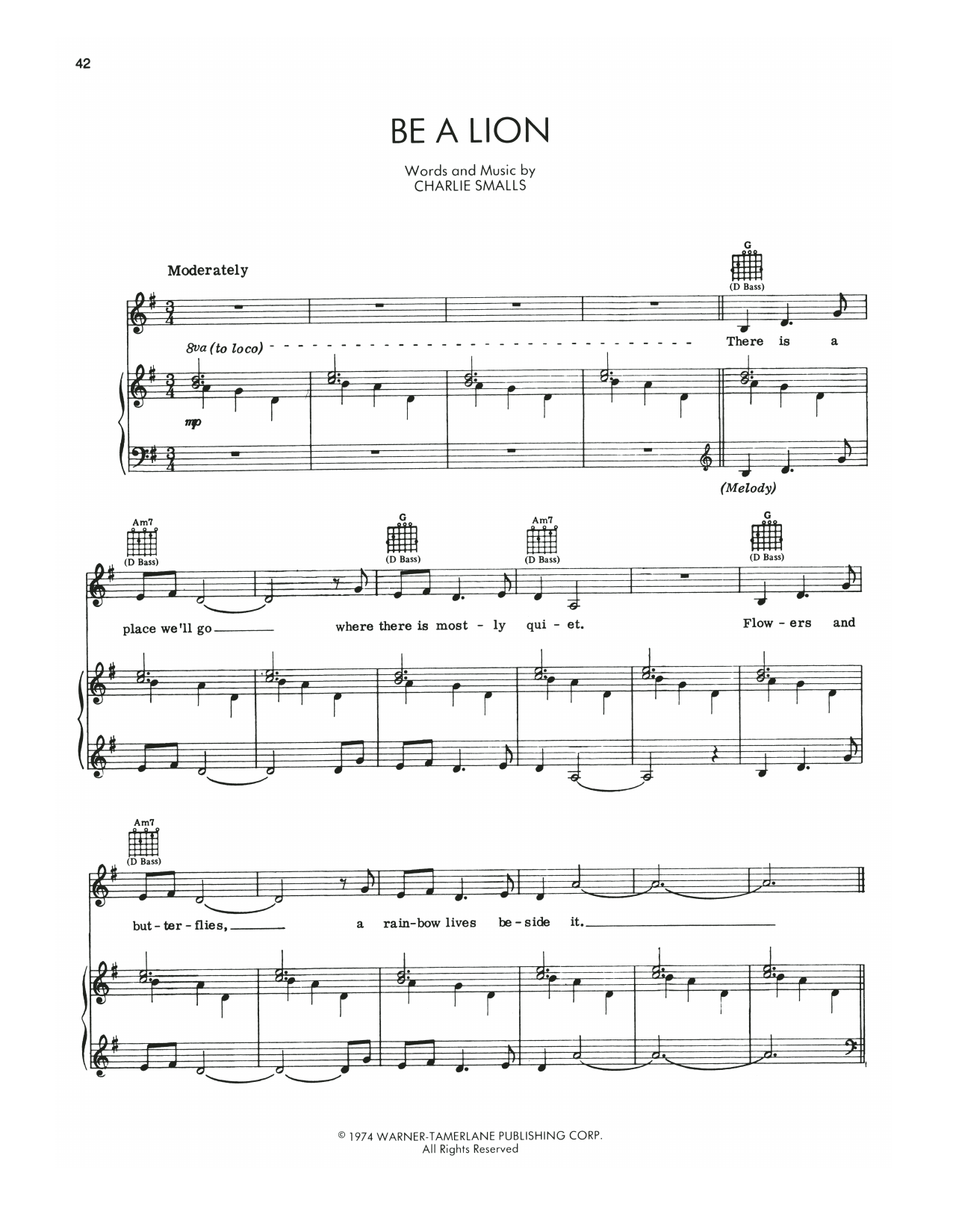 Produktbild zu: Be A Lion (from The Wiz)