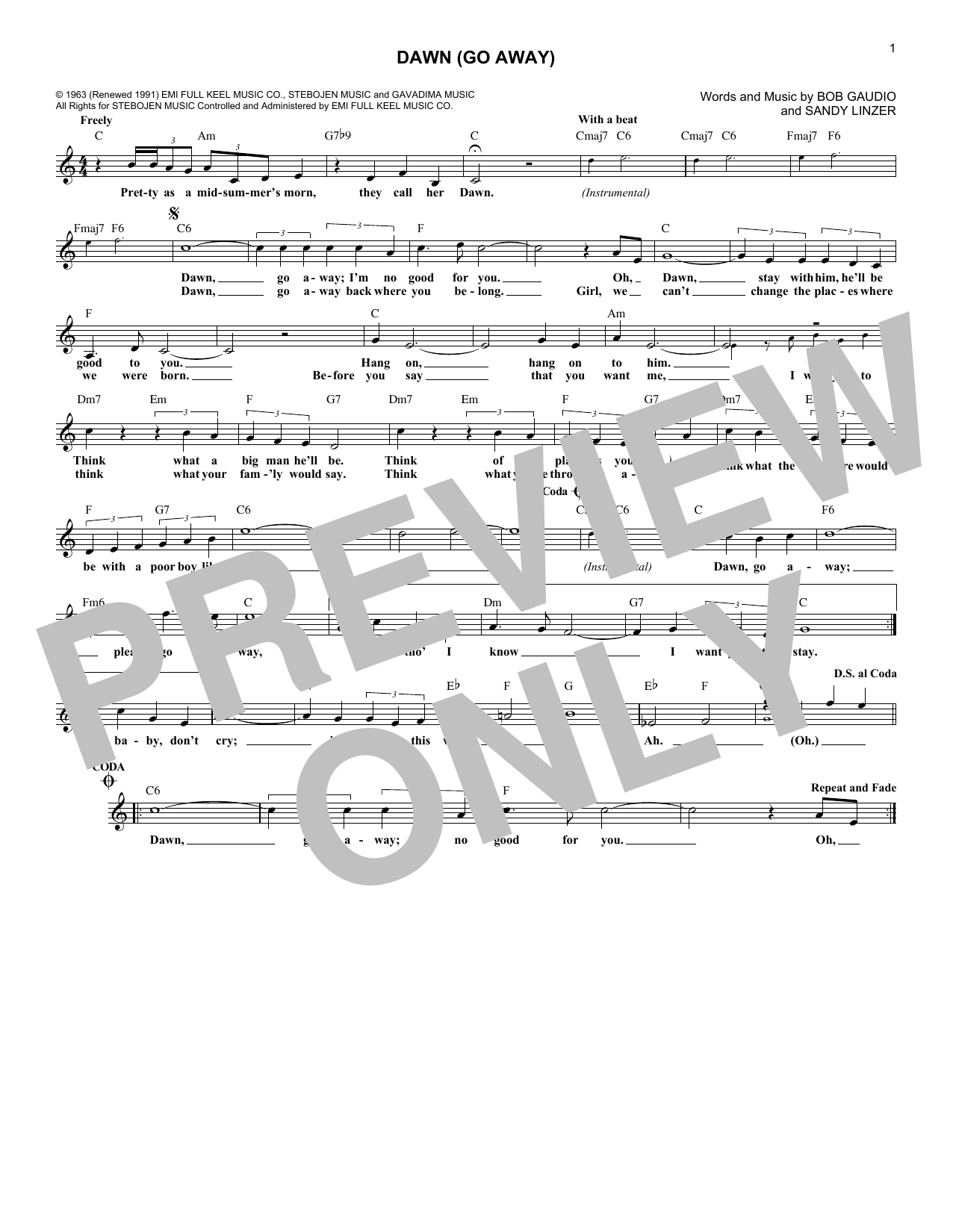 Produktbild zu: Dawn (Go Away)