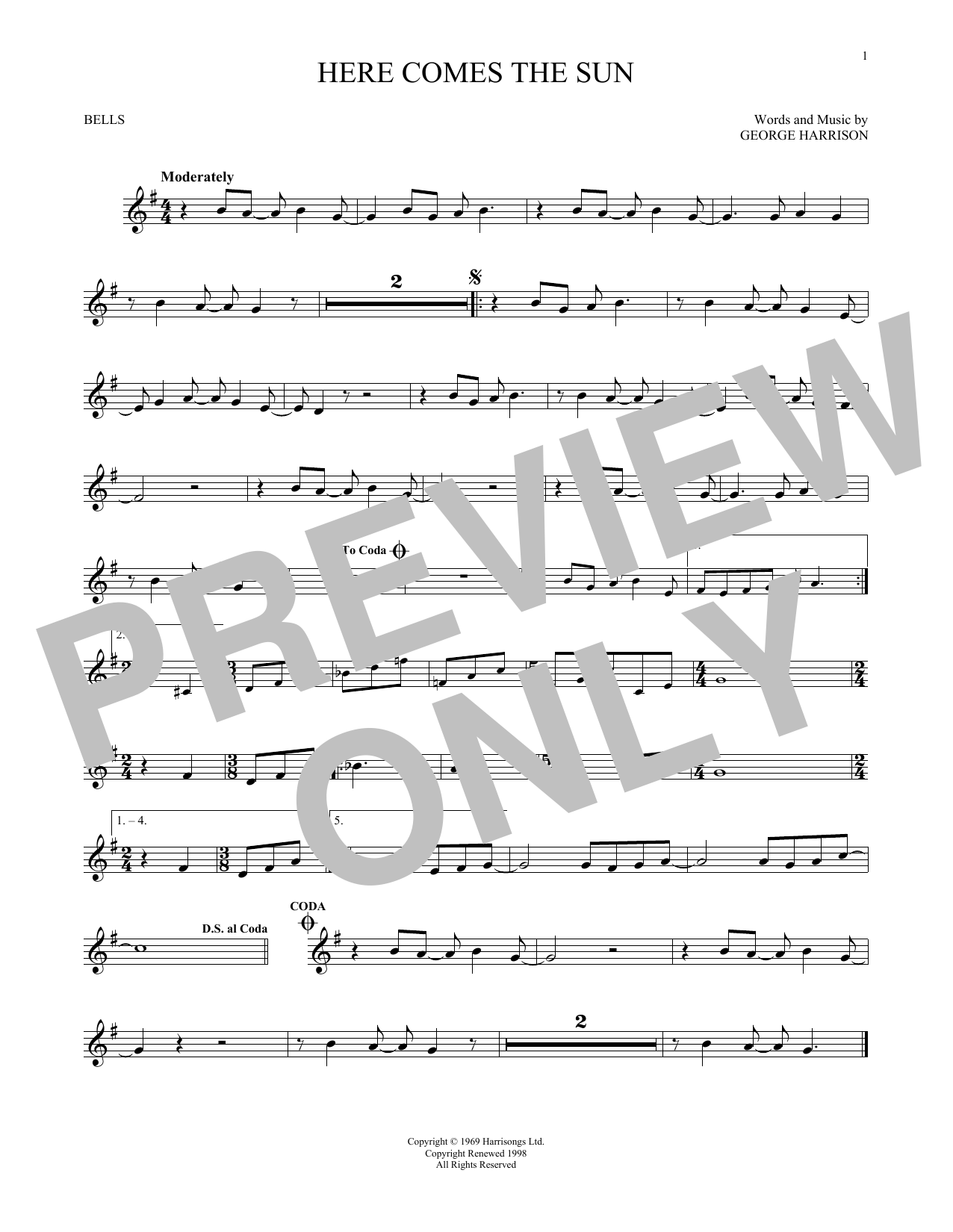 Produktbild zu:  Here Comes The Sun - The Beatles