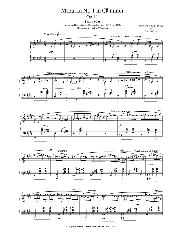 Produktgalerie: Seite 1 von 11 4 Mazurkas Op. 41 für Klavier - Vollständige Partituren, , Klavier Solo