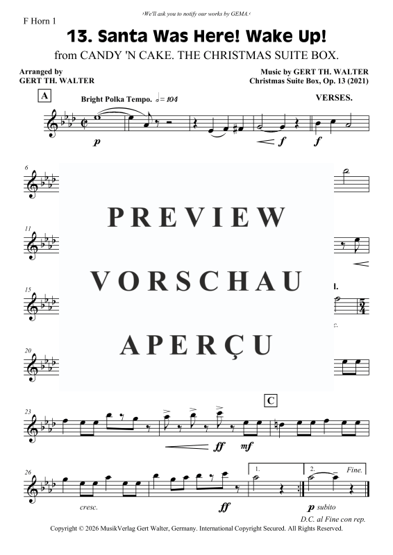 Produktgalerie: Seite 4 von 6 Santa Was Here! Wake Up!, , Horn Trio