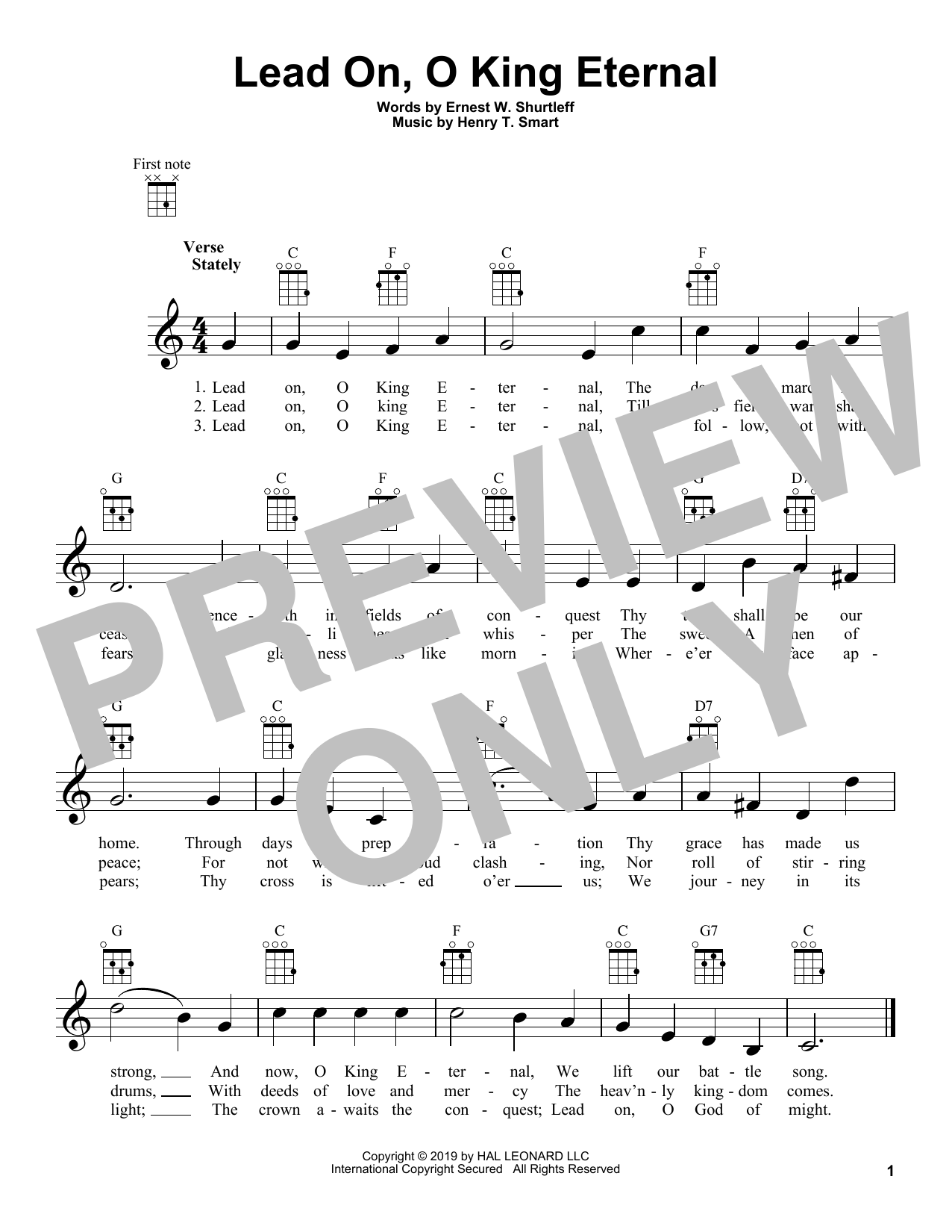 Product gallery: Page 1 of 1 Lead On, O King Eternal, Henry T. Smart