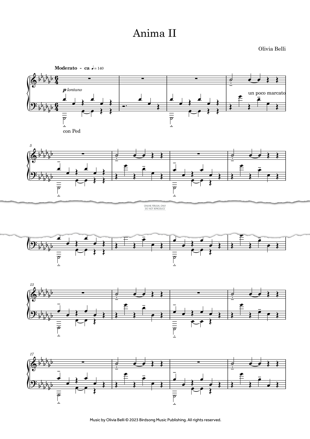 Produktgalerie: Seite 1 von 1 Anima II, Olivia Belli, Klavier