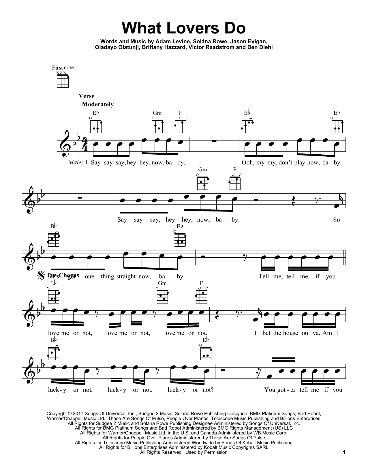 Product gallery: Page 1 of 1 What Lovers Do, Maroon 5