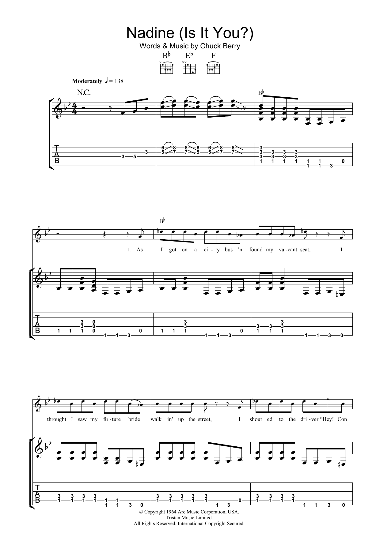 Produktgalerie: Seite 1 von 1 Nadine (Is It You), Chuck Berry, Gitarre