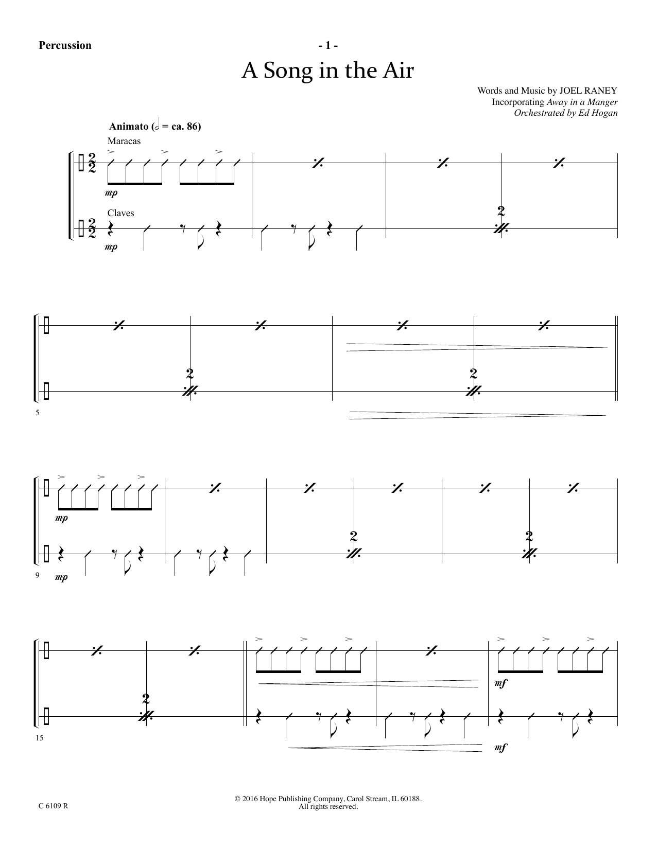 Produktgalerie: Seite 1 von 1 A Song In The Air - Percussion, Joel Raney, Chor