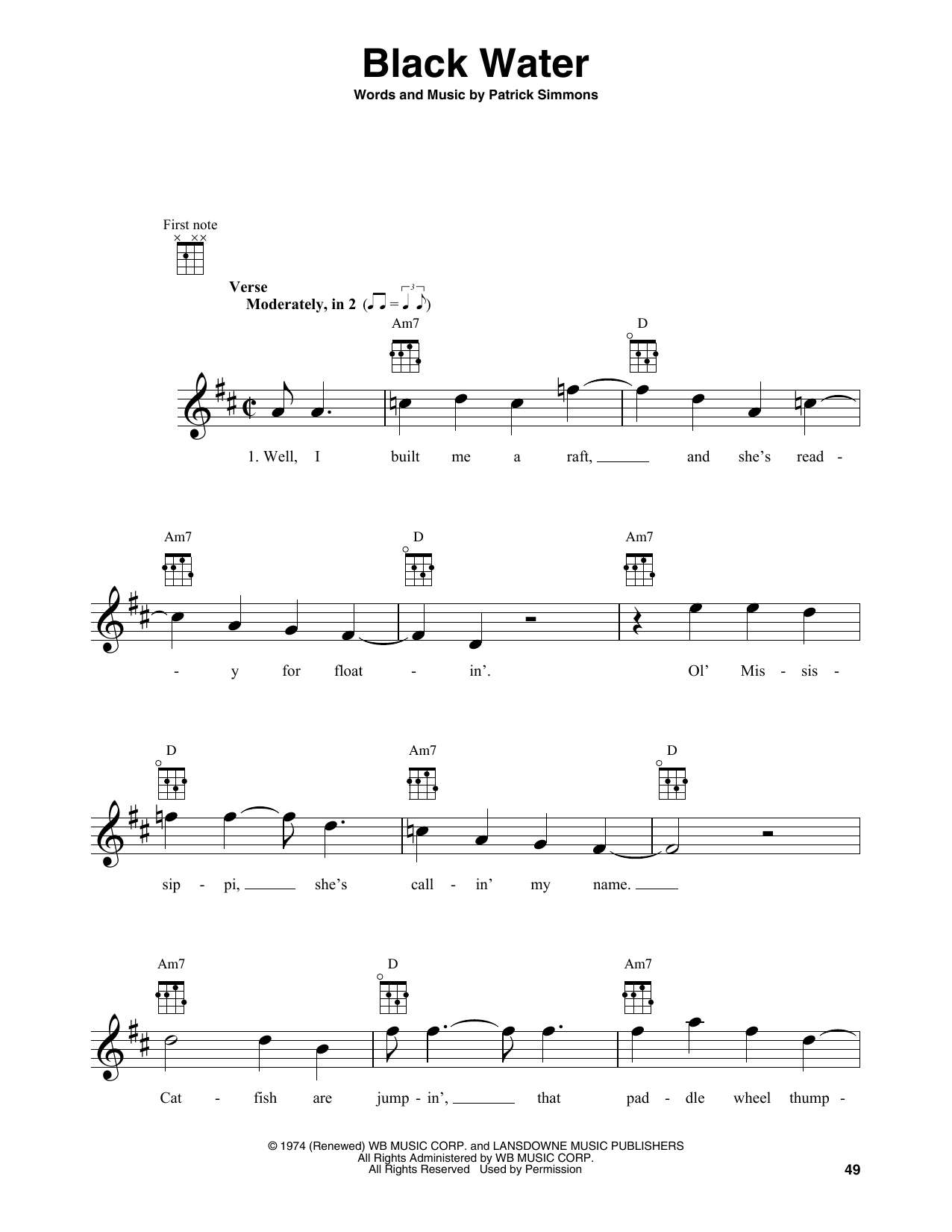 Product gallery: Page 1 of 1 Black Water, The Doobie Brothers