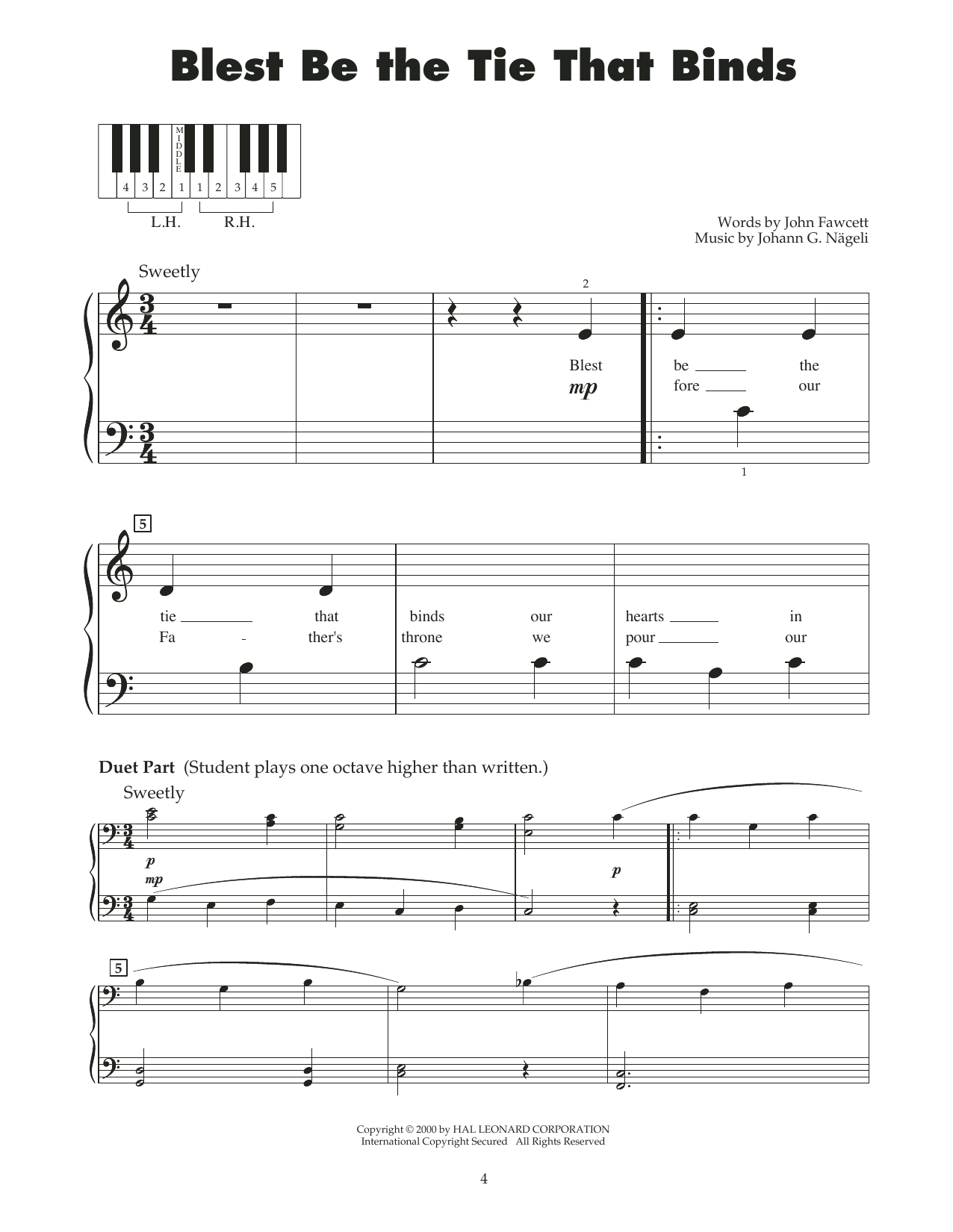 Product gallery: Page 1 of 1 Blest Be The Tie That Binds (arr. Carol Klose), John Fawcett