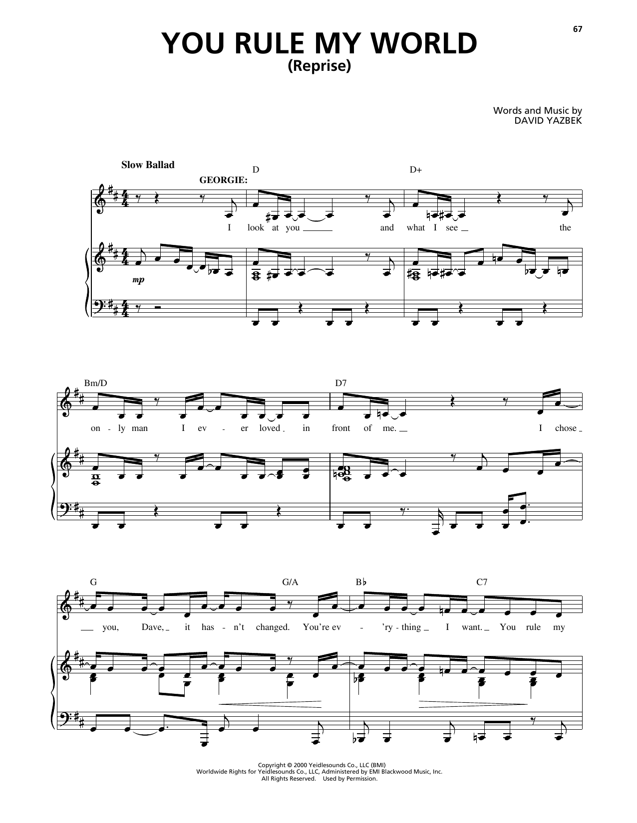 Produktbild zu: You Rule My World (Reprise) (from The Full Monty)