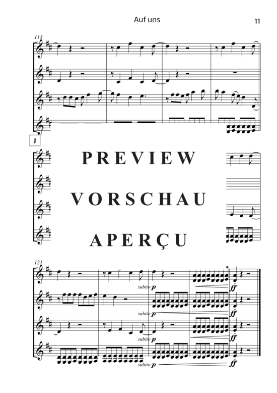 gallery: Auf Uns , Bourani, Andreas, (Geigenquartett)