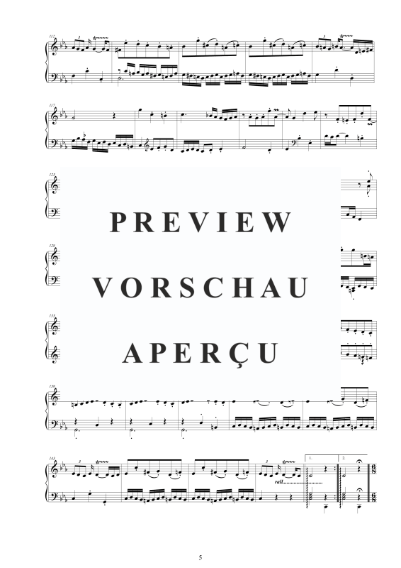 Produktgalerie: Seite 6 von 11 Cembalo Sonate Nr. 5 in C-Moll Op.1, , Cembalo/Klavier Solo