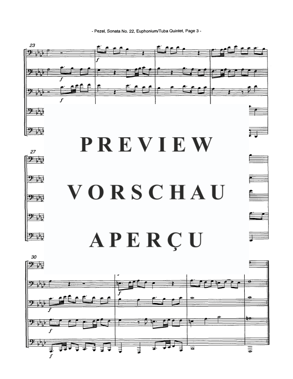Produktgalerie: Seite 5 von 10 Sonata No. 22, , Tuba Quintett EEETT