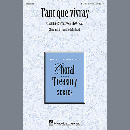 cover: Tant Que Vivray, John Leavitt, Chor