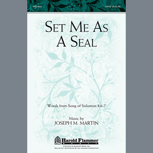 cover: Set Me As A Seal, Joseph  M. Martin