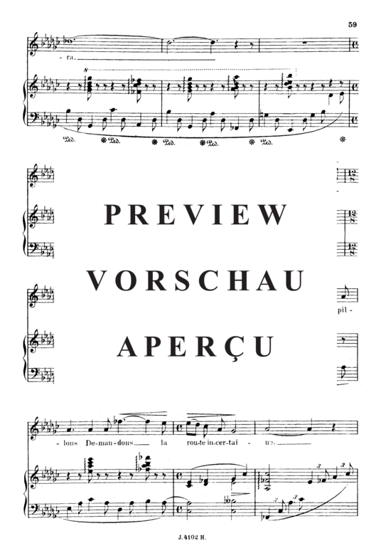 Product gallery: Page 5 of 7 Le pays des rêves Op.39 No.3, , Medium Voice and Piano