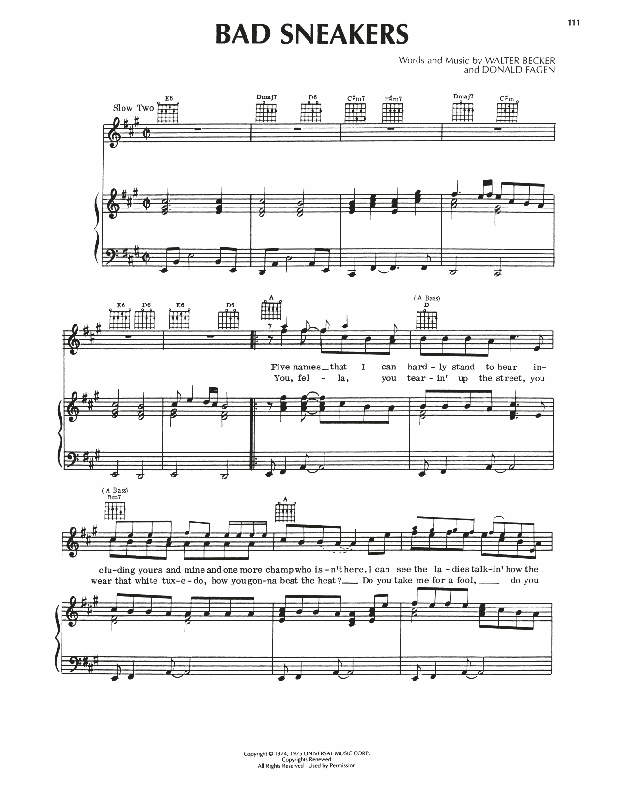 Produktbild zu:  Bad Sneakers - Steely Dan