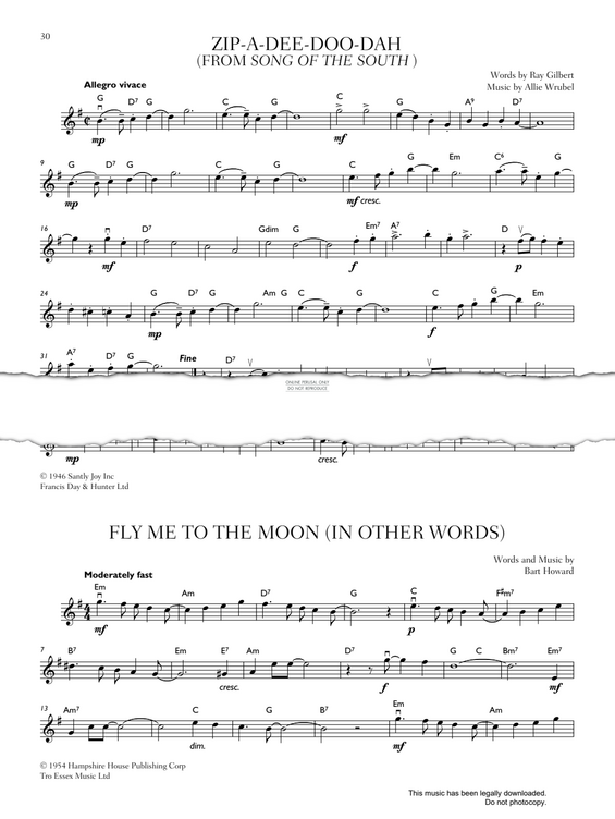 Produktgalerie: Seite 1 von 1 Zip-A-Dee Doo-Dah, Allie Wrubel, Violine