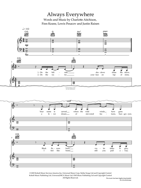 Product gallery: Page 1 of 1 Always Everywhere, Charli XCX