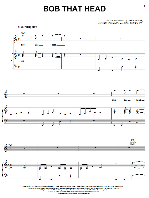 Produktgalerie: Seite 1 von 1 Bob That Head, Rascal Flatts, Gesang, Gitarre, Klavier