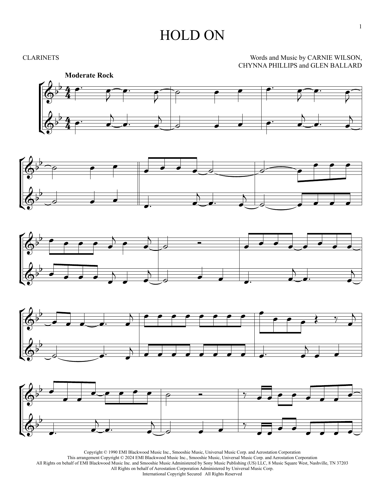 Product gallery: Page 1 of 1 Hold On, Wilson Phillips