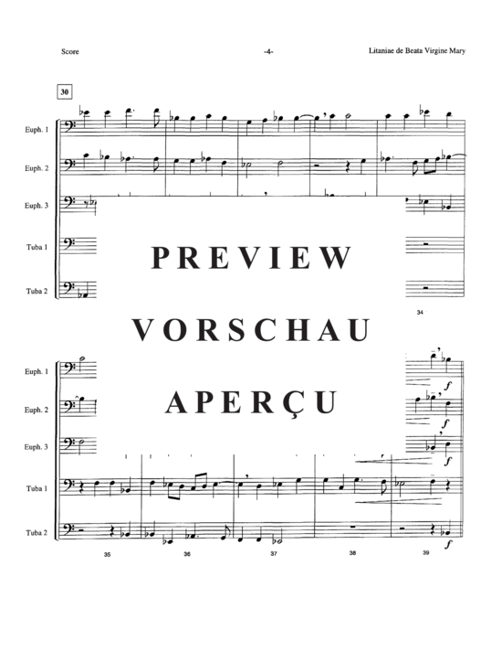 Product gallery: Page 6 of 21 Lianiae de Beata Virgine Mary , , (Tuba Quintet EEETT)