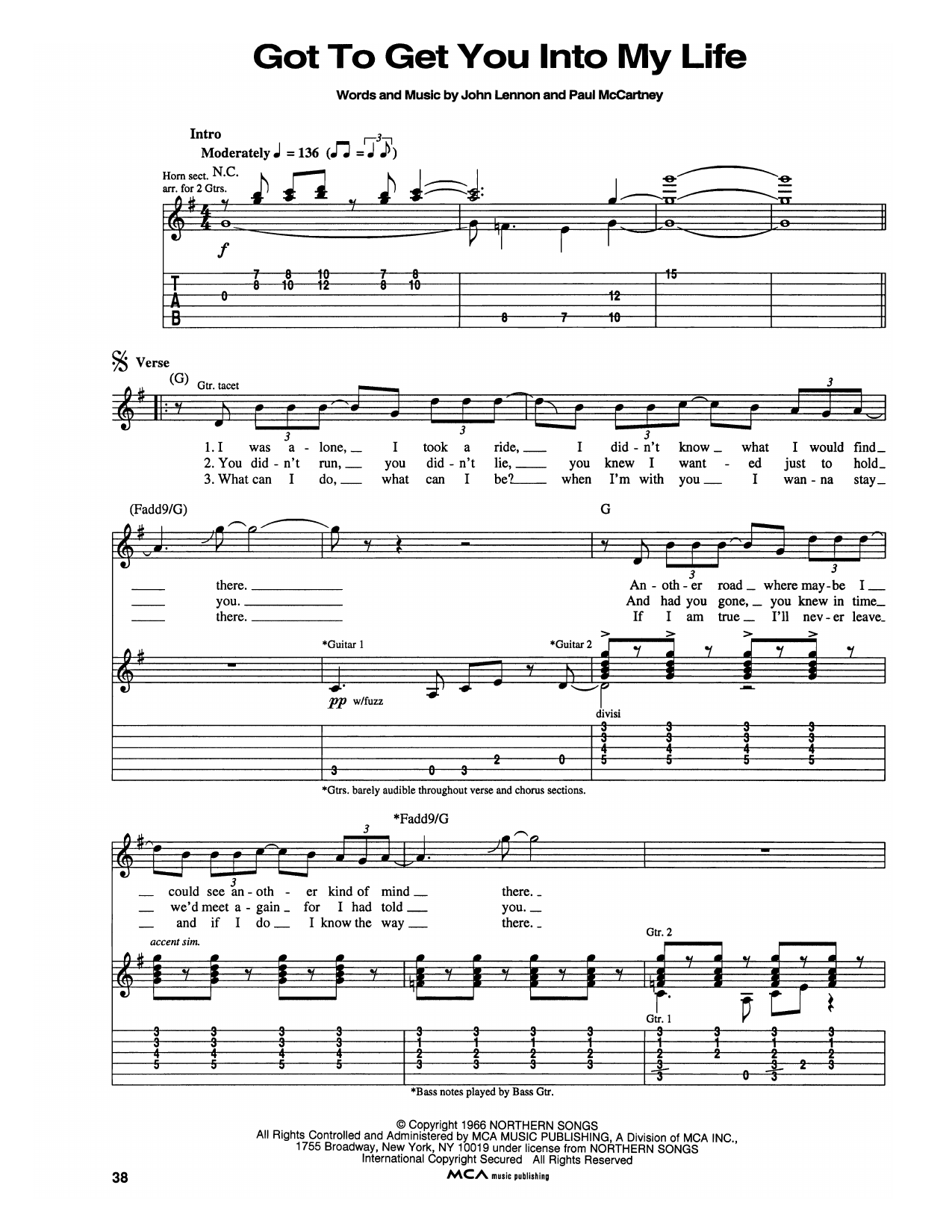 Produktgalerie: Seite 1 von 1 Got To Get You Into My Life, The Beatles, Gitarre