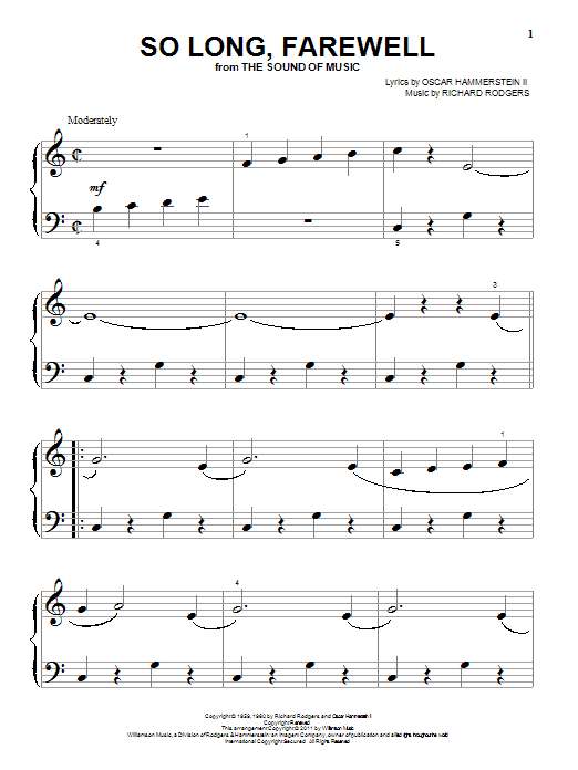 Product gallery: Page 1 of 1 So Long, Farewell, Rodgers & Hammerstein
