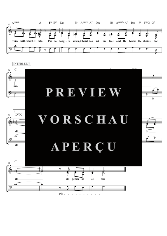 gallery: It All Depends on Jesus, , Gemischter Chor SAM/Solo opt. und Klavier