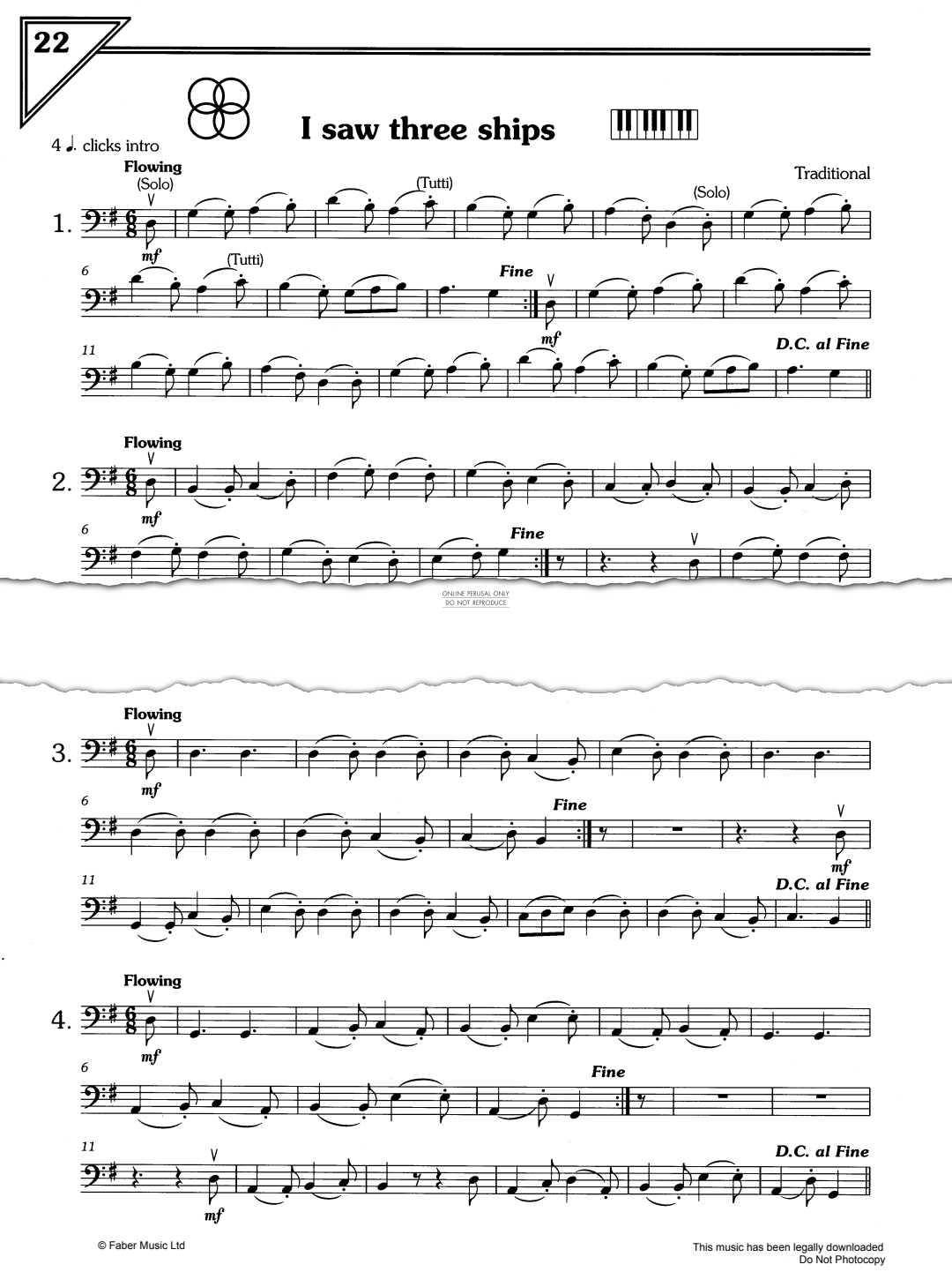 Produktgalerie: Seite 1 von 1 I Saw Three Ships, Traditional, Violoncello