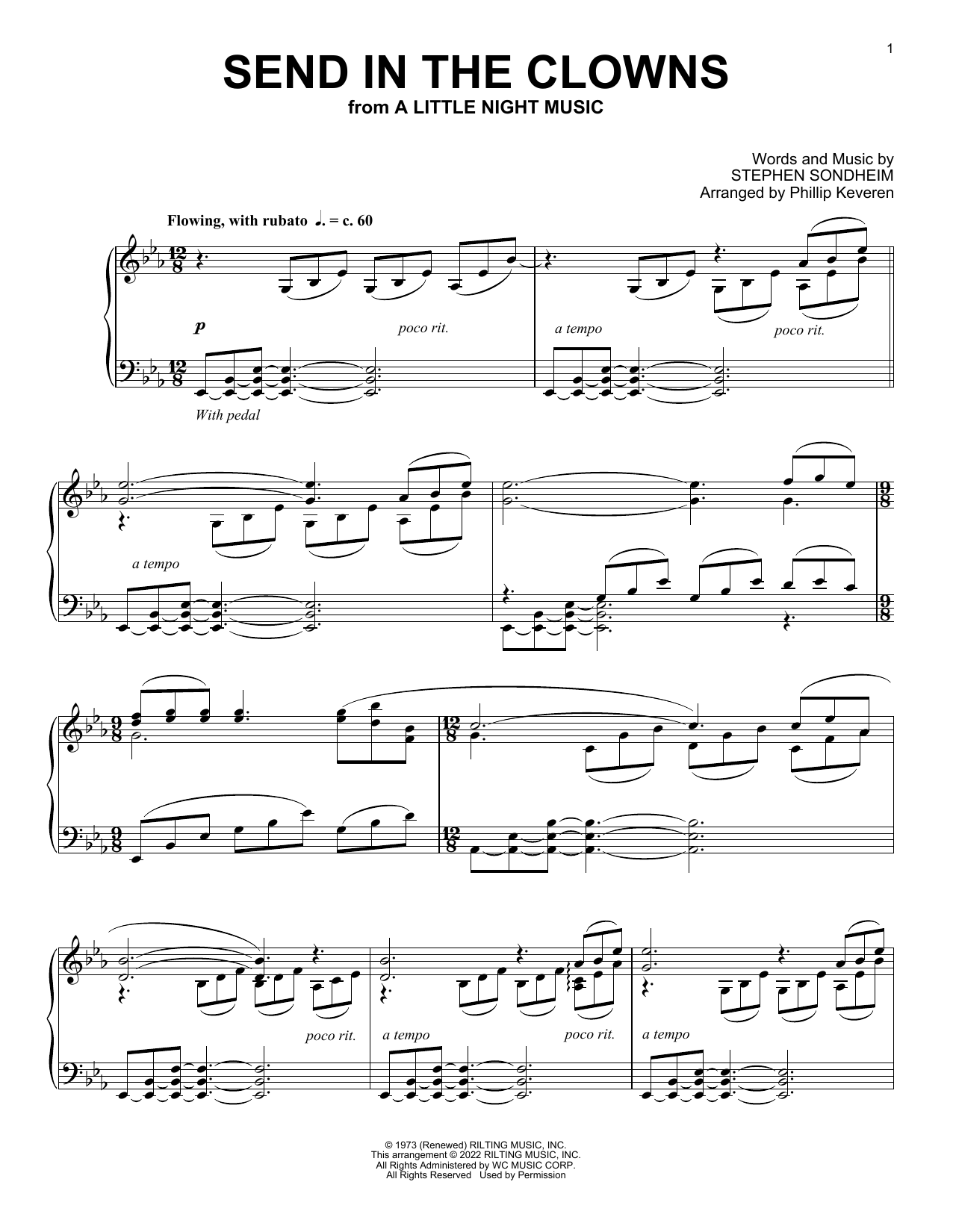 Produktbild zu: Send In The Clowns (from A Little Night Music) (arr. Phillip Keveren)