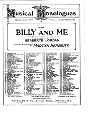 cover: Billy And Me, Herberte Jordan