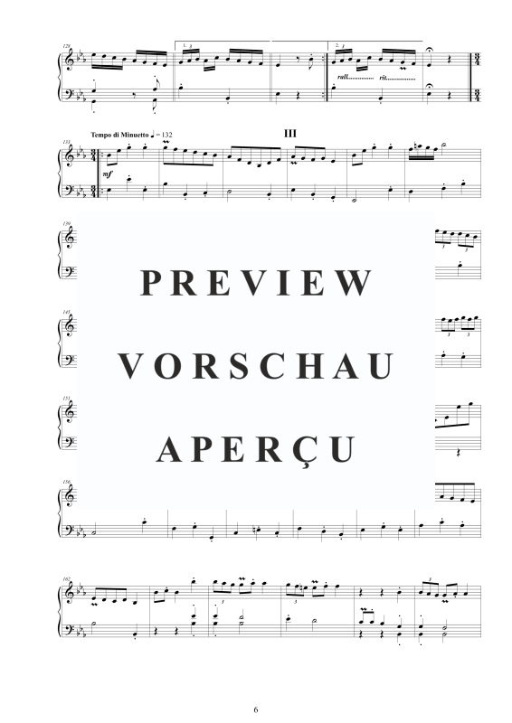 Produktgalerie: Seite 7 von 8 Cembalo Sonate in Es-Dur, , Cembalo/Klavier Solo