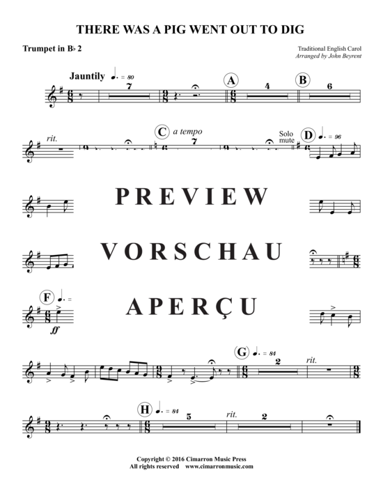 Produktgalerie: Seite 7 von 10 There was a pig went out to dig , , (Blechbläserquintett)