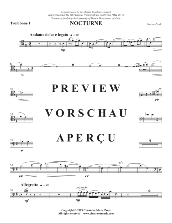 Product gallery: Page 10 of 21 Nocturne , , (Trombone Quartet)