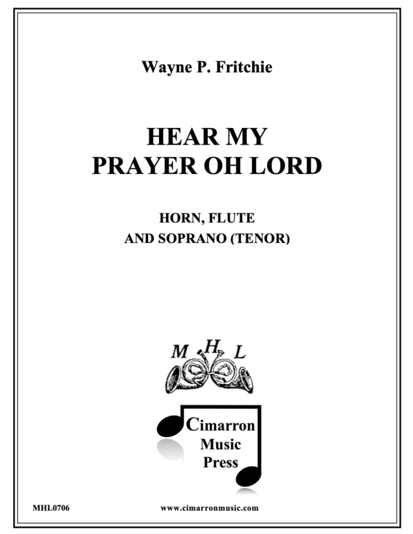 cover: Hear My Prayer, Oh Lord, , Trio Flute, Soprano and Horn