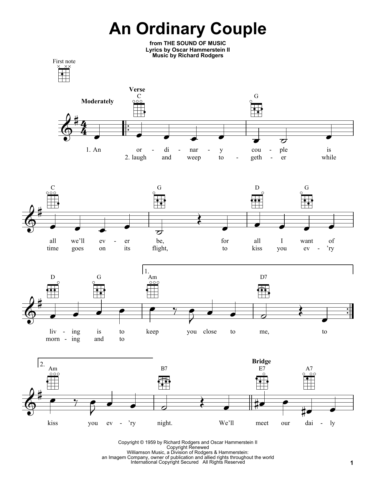 Product gallery: Page 1 of 1 An Ordinary Couple, Rodgers & Hammerstein