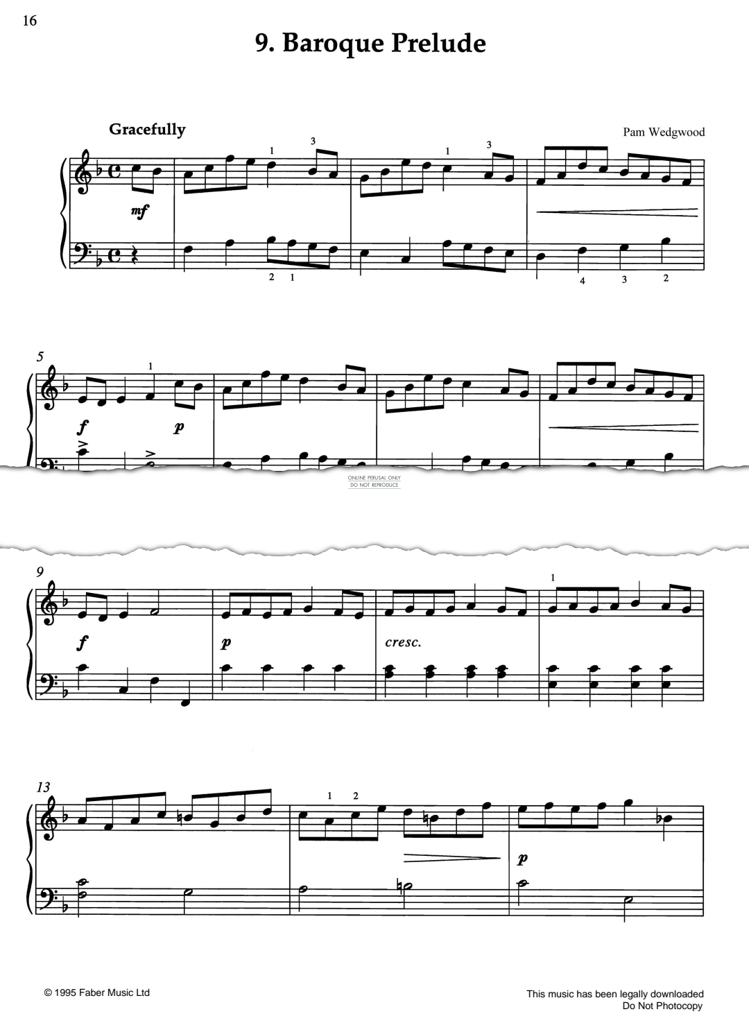 Produktgalerie: Seite 1 von 1 Baroque Prelude, Pam Wedgwood, Klavier