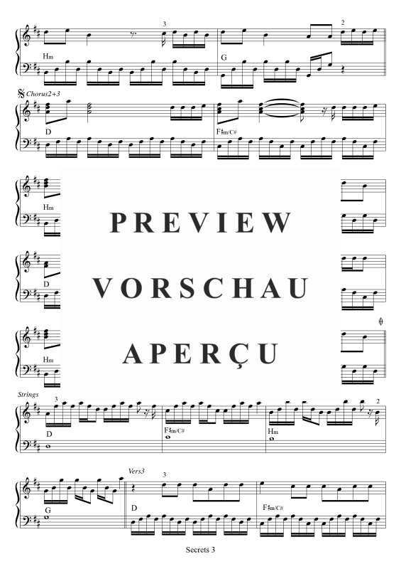 gallery: Secrets, One Republic, (piano solo)