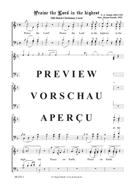 Produktgalerie: Seite 2 von 4 Praise the Lord in the highest, , Gemischter Chor
