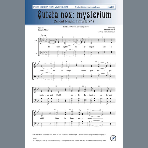 cover: Quieta nox: Mysterium, Daniel Jackson, Chor