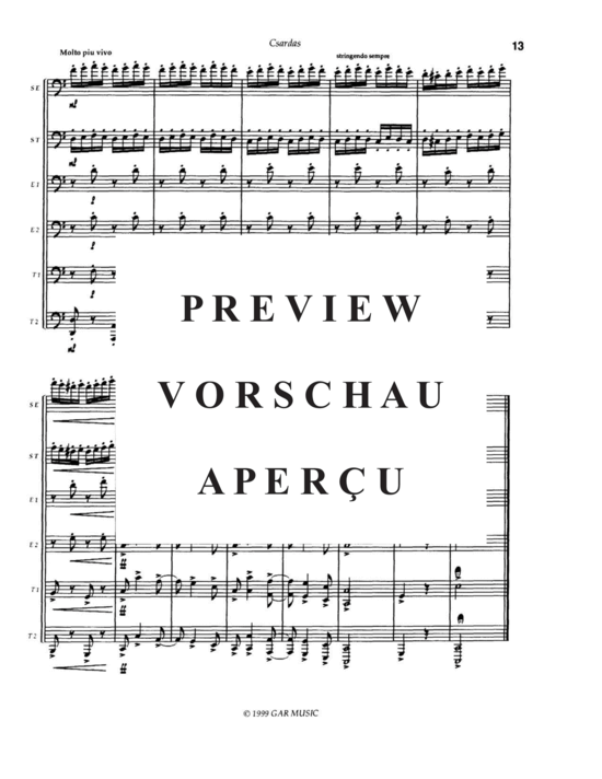 Produktgalerie: Seite 15 von 21 Csardas , , (Tuba Quatett + Euphonium Solo + Tuba Solo)