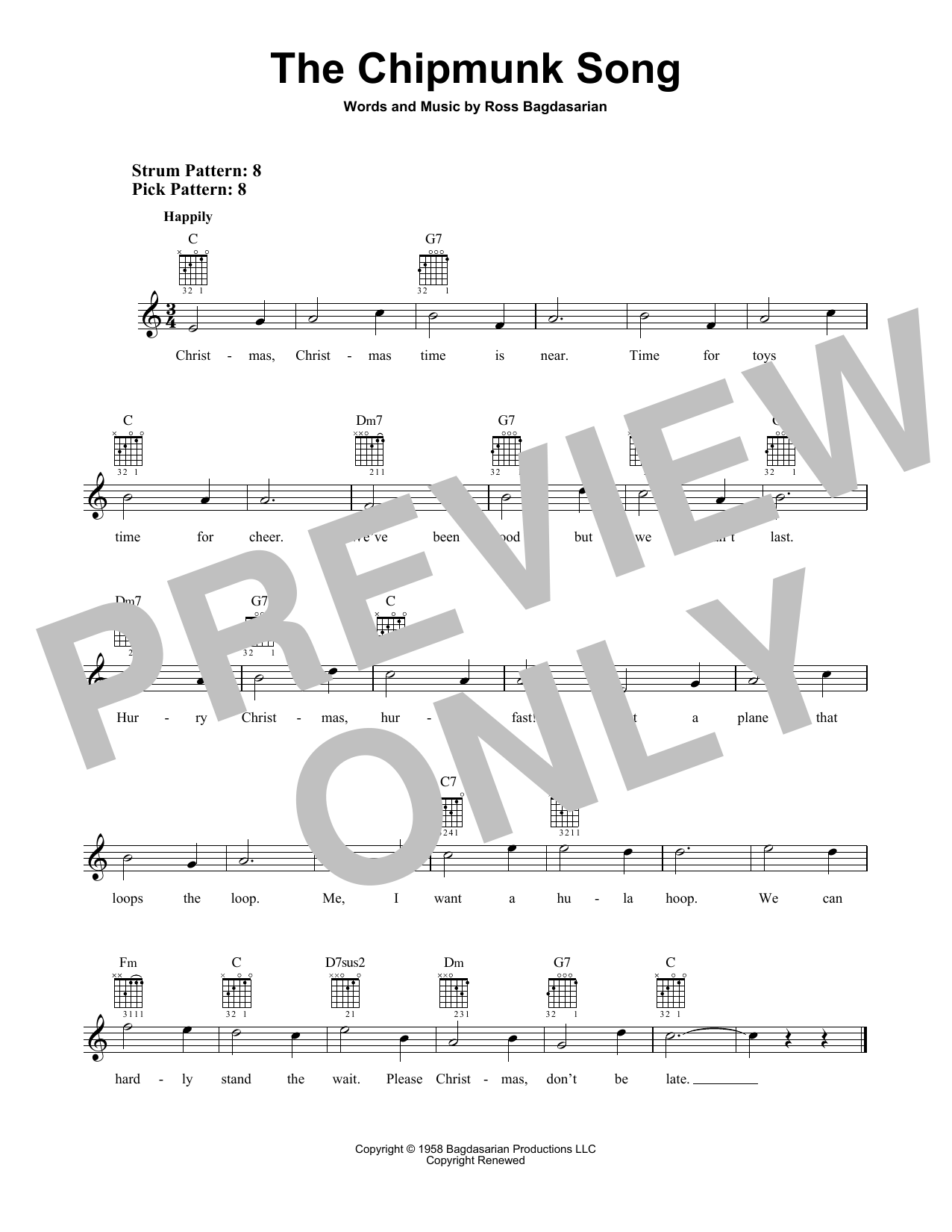 Produktbild zu: The Chipmunk Song