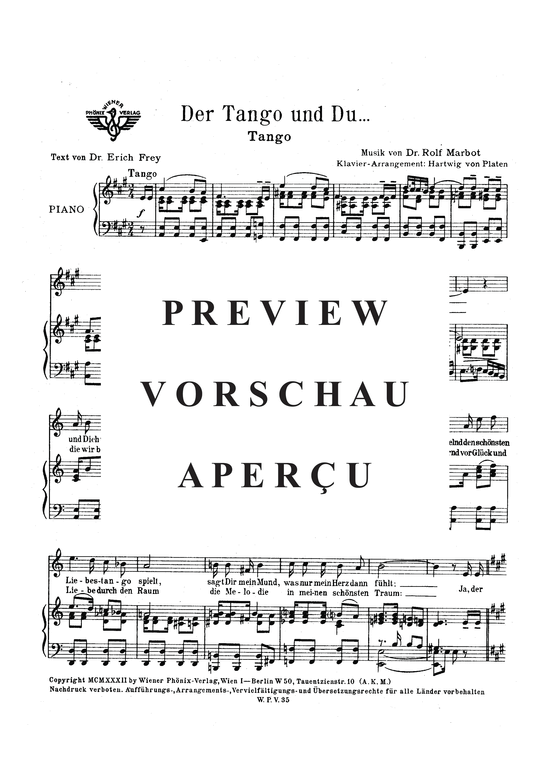 Produktgalerie: Seite 3 von 3 Der Tango und Du, , Klavier und Gesang