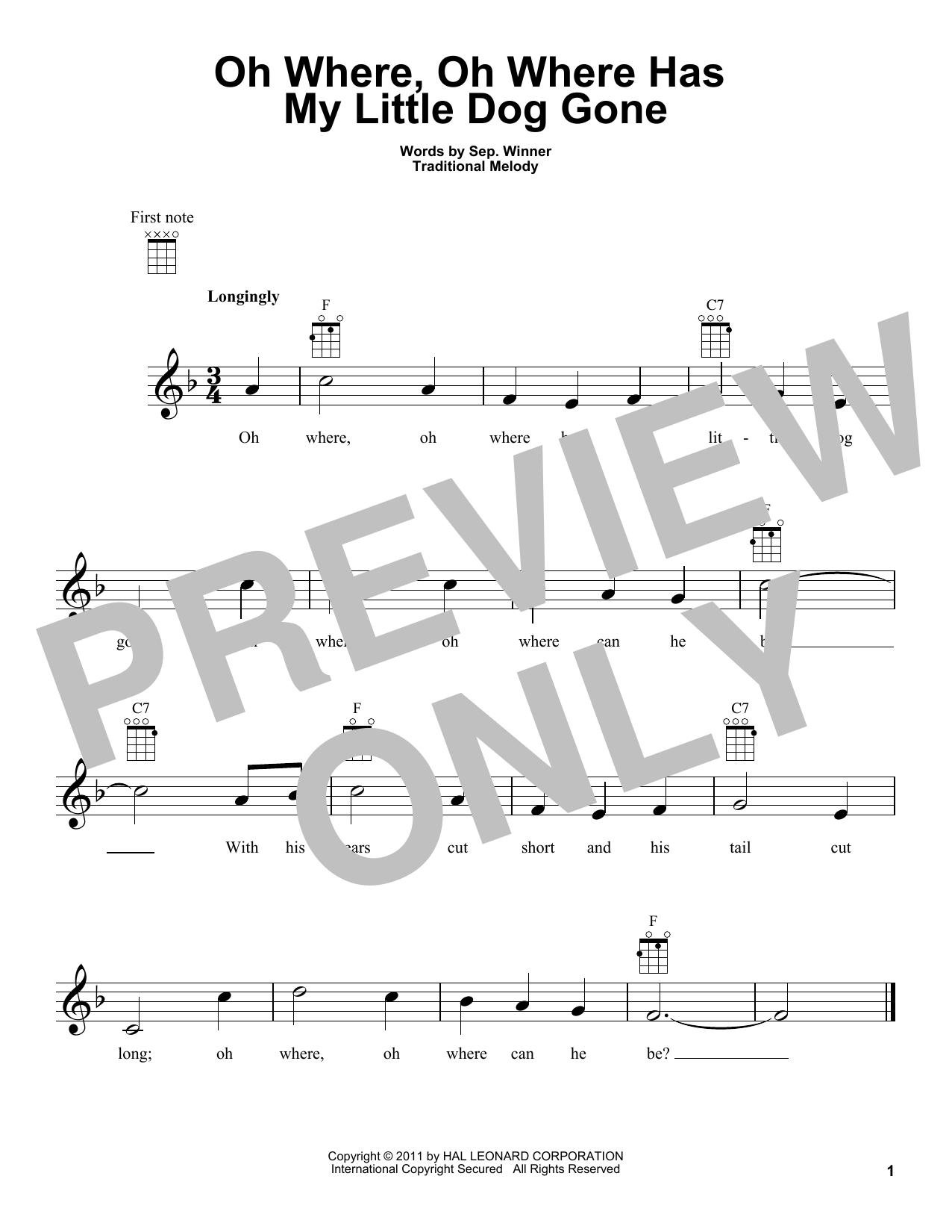 Product gallery: Page 1 of 1 Oh Where, Oh Where Has My Little Dog Gone, Traditional